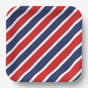 Striped Paper Plate