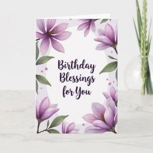 Striped Pastel Bloom Card
