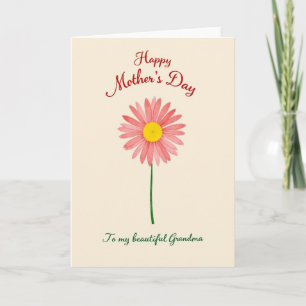 Striped Pastel Blossom Card