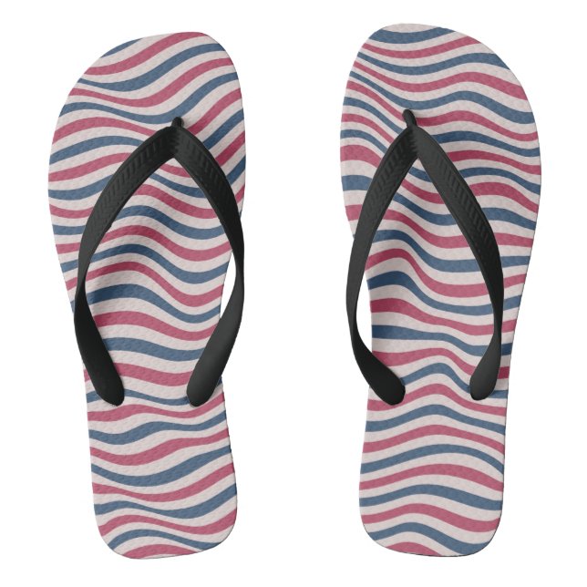 Striped pattern 2 jandals (Footbed)