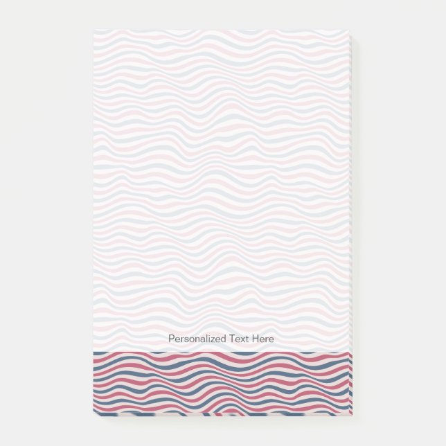 Striped pattern 2 post-it notes (Front)