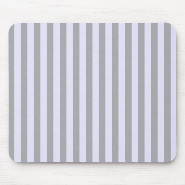 Striped pattern in grey and lavender mouse pad (Front)