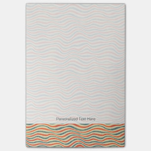 Striped pattern post-it notes