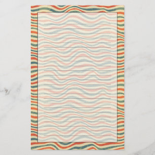 Striped pattern stationery