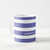 Striped Personalised Coffee Mug