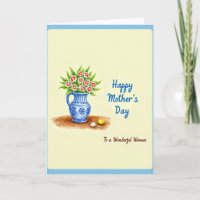 Striped Pitcher Wonderful Woman Card