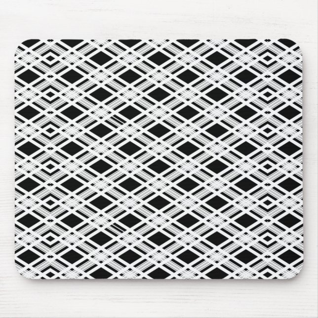 Striped Plaid Pattern Mouse Pad (Front)