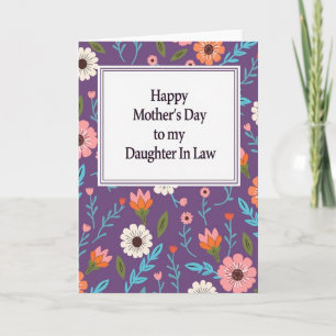 Striped Purple Flower Card