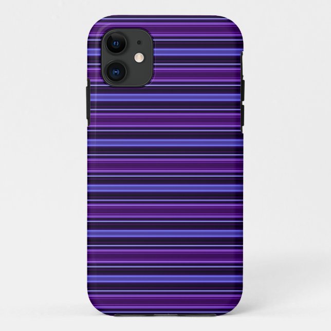 Striped Purples Case-Mate iPhone Case (Back)