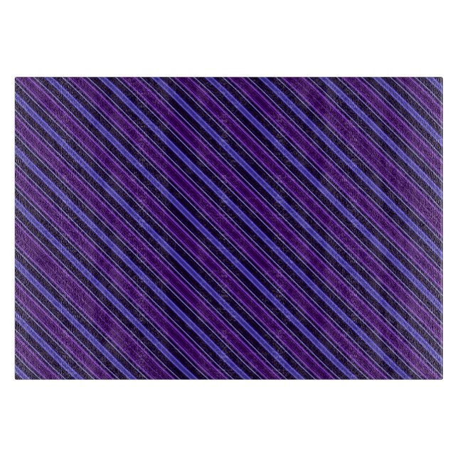 Striped Purples Cutting Board (Front)