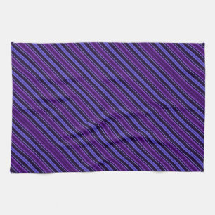 Striped Purples Tea Towel