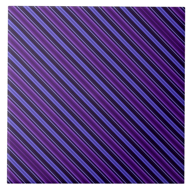 Striped Purples Tile (Front)