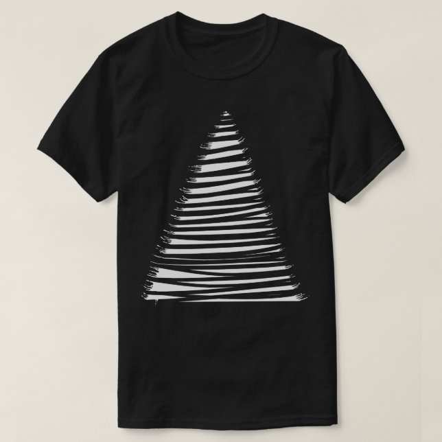 striped pyramid T-Shirt (Design Front)