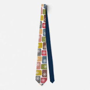 Striped Rectangles Tie