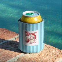 Striped retro Santa Most Wonderful Time for a Beer
