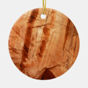 Striped Rock of Double Arch Alcove I from Zion Ceramic Tree Decoration