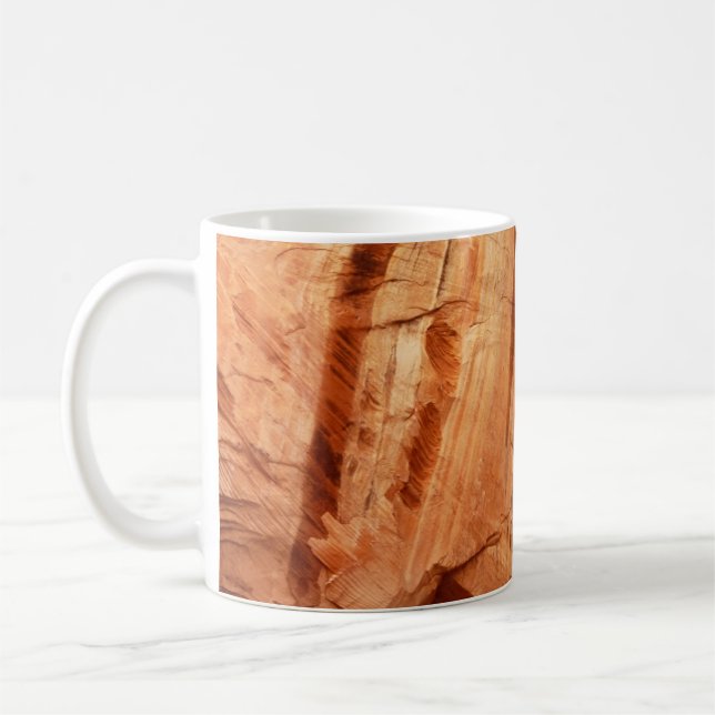 Striped Rock of Double Arch Alcove I from Zion Coffee Mug (Left)