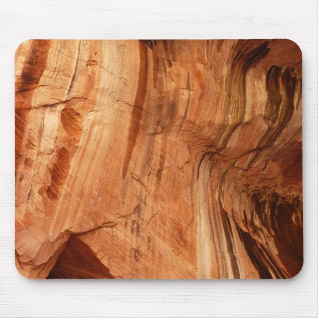 Striped Rock of Double Arch Alcove I from Zion Mouse Pad (Front)