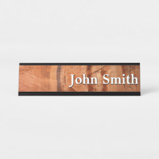 Striped Rock of Double Arch Alcove II at Zion Desk Name Plate