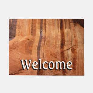 Striped Rock of Double Arch Alcove II at Zion Doormat