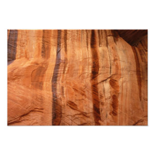 Striped Rock of Double Arch Alcove II at Zion Photo Print