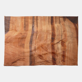 Striped Rock of Double Arch Alcove II at Zion Tea Towel