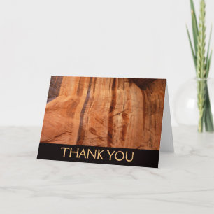 Striped Rock of Double Arch Alcove II at Zion Thank You Card