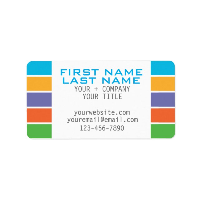 Striped RODAN + FIELDS Inspired Label (Front)