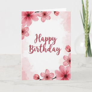 Striped Rose Bloom Card