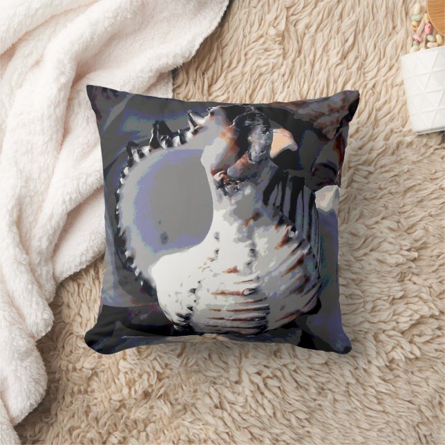 Striped Sea Shell Cushion (Blanket)
