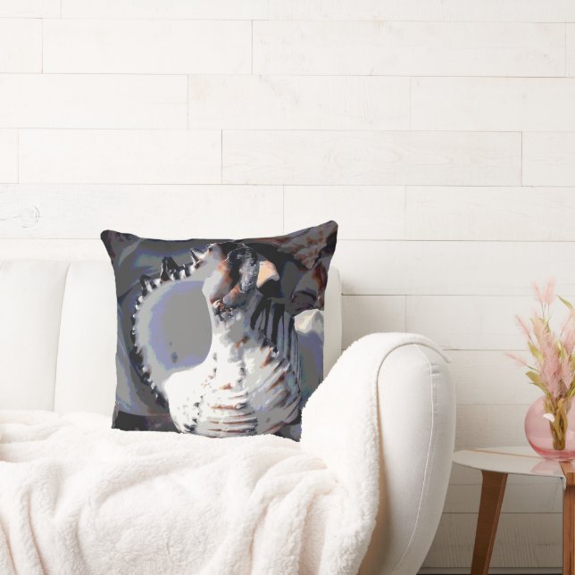 Striped Sea Shell Cushion (Couch)