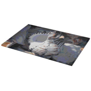 Striped Sea Shell Cutting Board