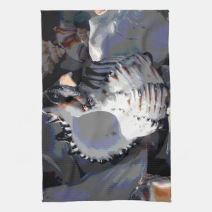 Striped Sea Shell Tea Towel