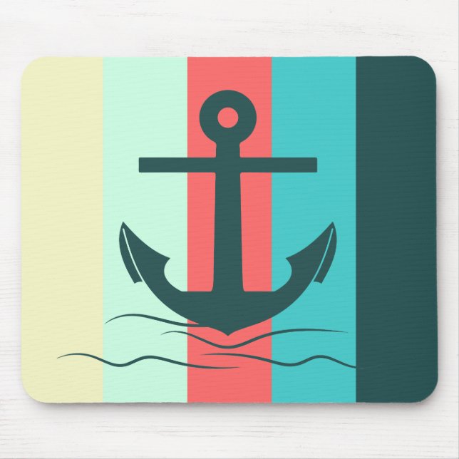 Striped Seafarer Mouse Pad (Front)