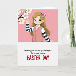 Striped Shirt Easter Day Card