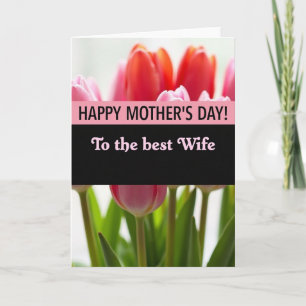 Striped Spring Blossoms Greeting Card