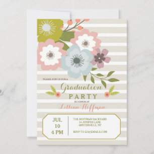 Striped Spring Invitation