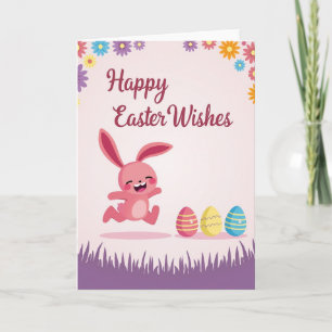Striped Spring Joy Holiday Card