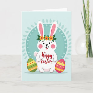 Striped Springtime Scene Card