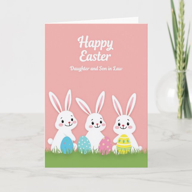 Striped Springtime Season Card (Front)