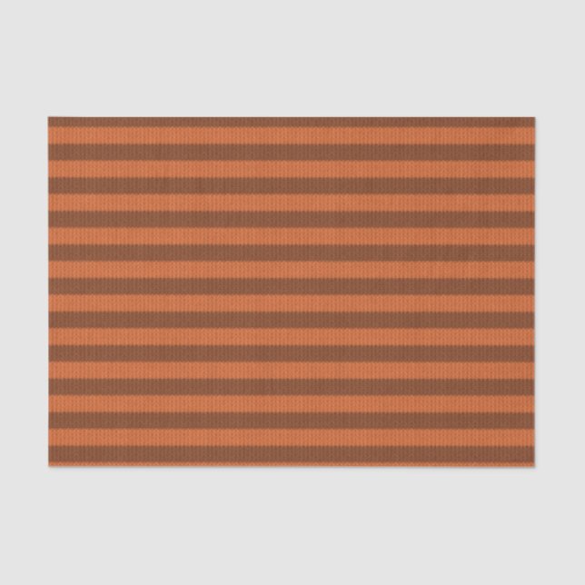Striped Sweater Knit - Pumpkin Orange Halloween Tissue Paper (Front)