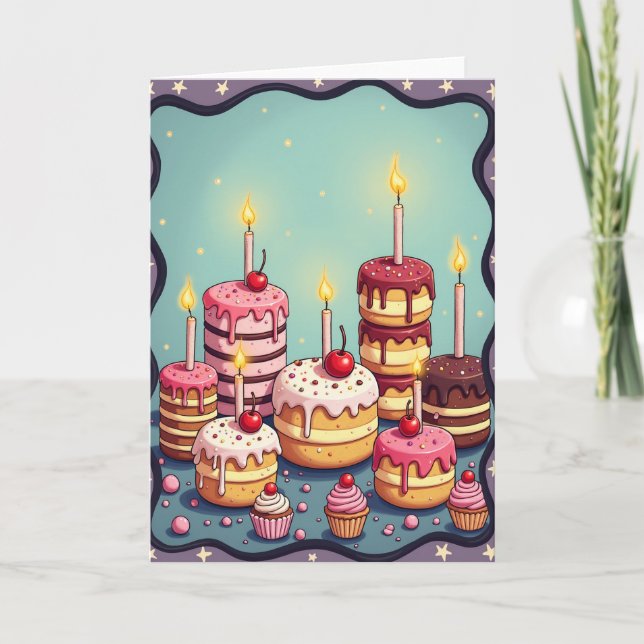 Striped Sweet Treat Card (Front)