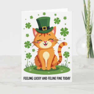 Striped Tabby Luck Card