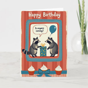 Striped Tail Birthday Card