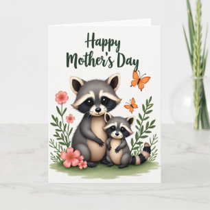 Striped Tails Family Card