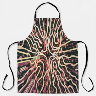 Striped texture apron