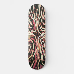 Striped texture skateboard
