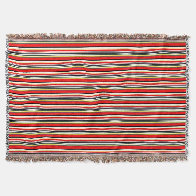 Striped Throw Blanket (Front)
