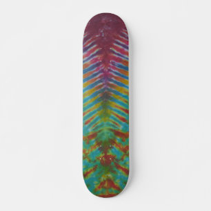 Striped Tie Dye Skateboard
