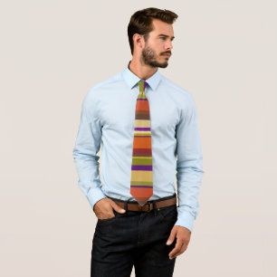 Striped tie in Dr inspired colours